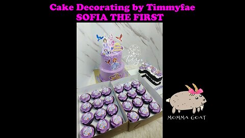Decorating Another Sophia the First Cake #cakedecorating