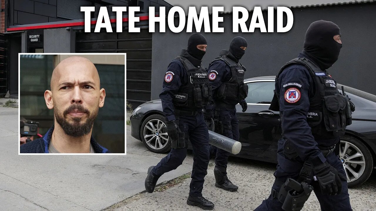 Shocking Raid: Cops Storm Andrew Tate's Home Amidst New Human Trafficking & Money Laundering Probe