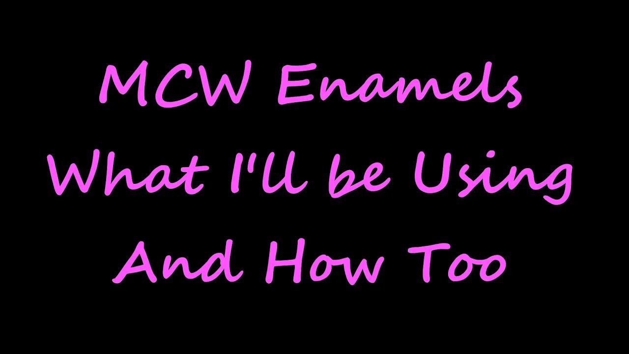 MCW Enamels How Too Mix and Spray