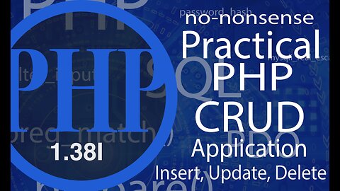 video #38I - Advance PHP | SQL (Insert, Update, Delete)