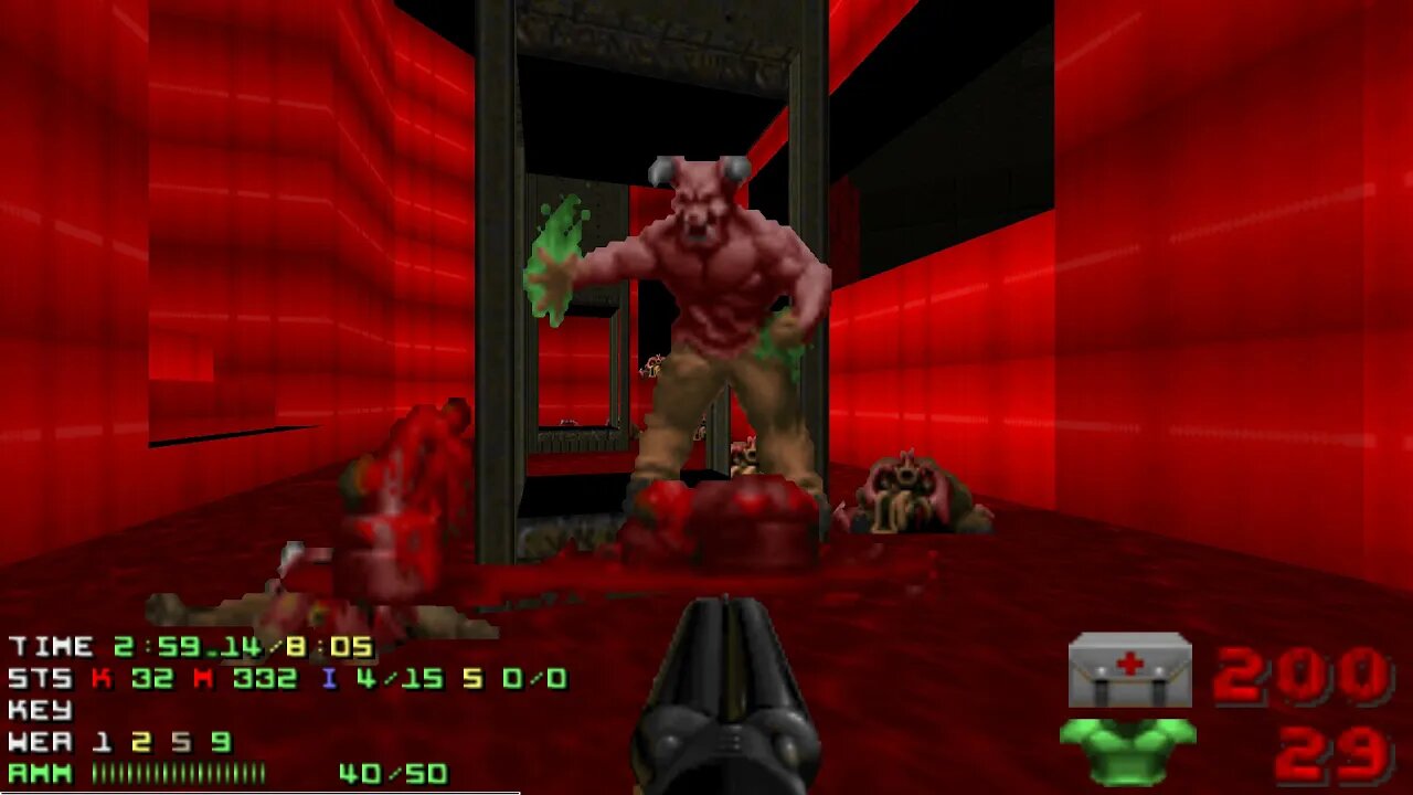 Doom 2 Italo Doom Level 18 IV with 99.5% in 7:58