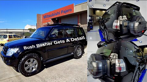 Black Trashed Mitsubishi Pajero Bush Basher Gets a Detail! P3 Protection & Final Results | Vlog 40.3