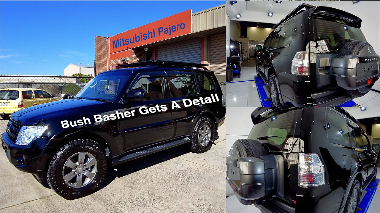 Black Trashed Mitsubishi Pajero Bush Basher Gets a Detail! P3 Protection & Final Results | Vlog 40.3