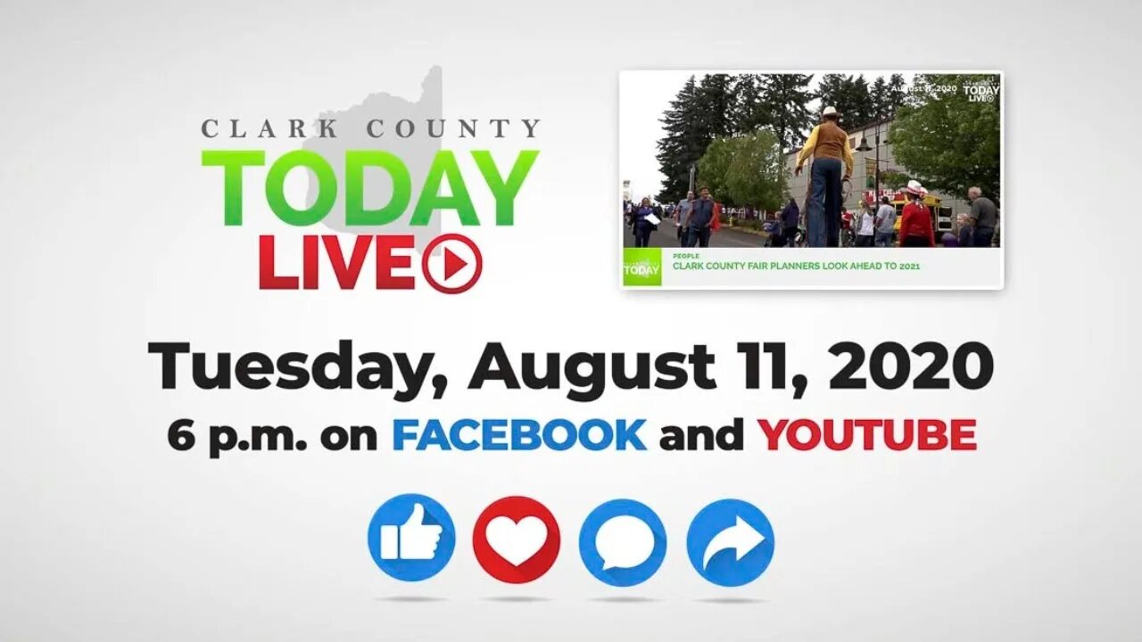 WATCH: Clark County TODAY LIVE • Tuesday, August 11, 2020