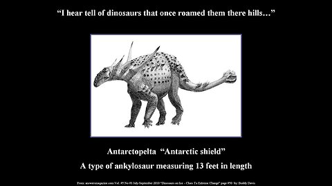 Dinosaurs on Antarctica?