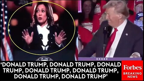 Trump Plays Supercut Of Kamala Harris Talking About Him In 'Closing Argument' During Michigan Speech