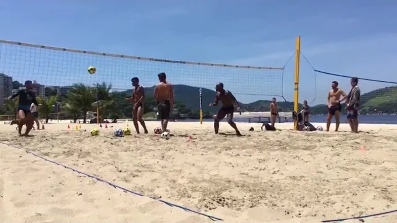 Treino de futevolei : Diagonal Curta + Defesa - CT GUANABARA FUTEVOLEI - NITERÓI