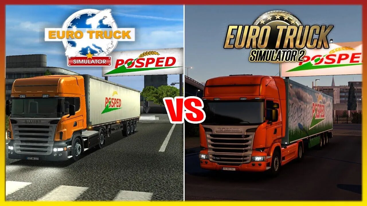 Euro Truck Simulator 1 vs Euro Truck Simulator - O que mudou ? Qual O Melhor?