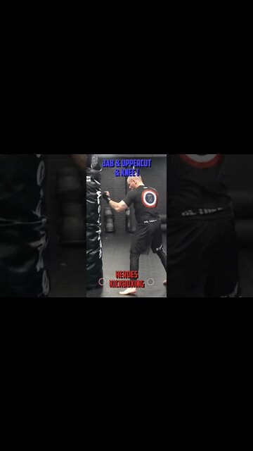 Heroes Training Center | Kickboxing & MMA "How To Double Up" Jab & Uppercut & Knee 1 | #Shorts