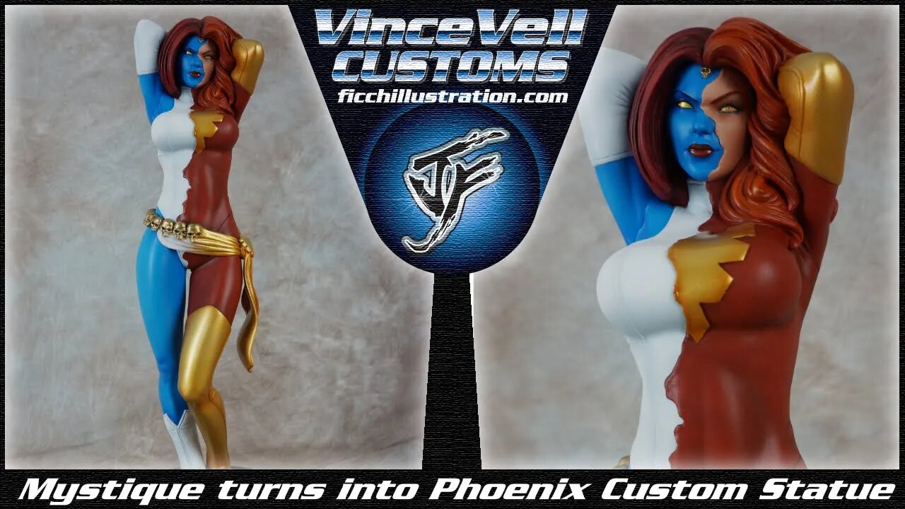 Mystique turns into Phoenix Custom Statue from Sideshow Poison Ivy PF