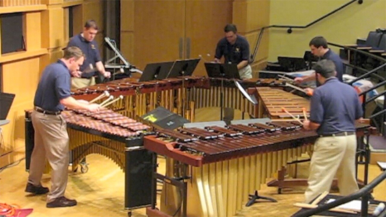 Mountain Men Percussion Ensemble: "Rhythm Song" by Paul Smadbeck (2013)