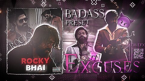 Rocky bhai Badass Preset 🔥 | Ae inspired | Kgf 2 Badass Preset 😈| Rocky Bhai efx Whatsapp status 🥵