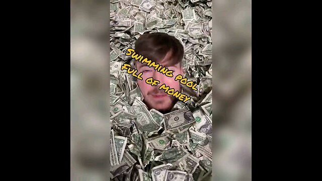 Swimming pool full of money mrbeast