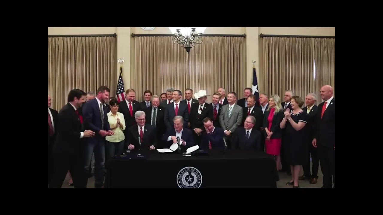 Texas Gov Greg Abbott Signs Constitutional Carry And Other Second Amendment Bills Into Law