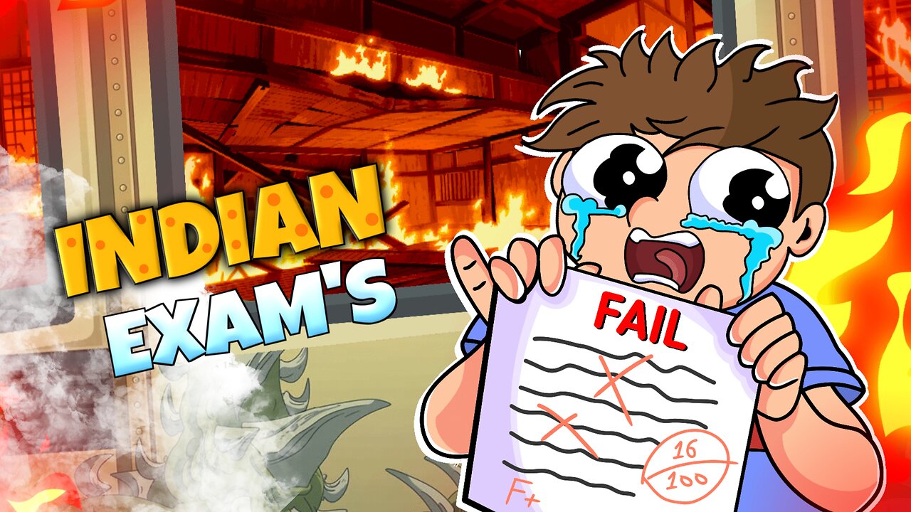My School Exams With Toxic Back bentures | Hindi Animation