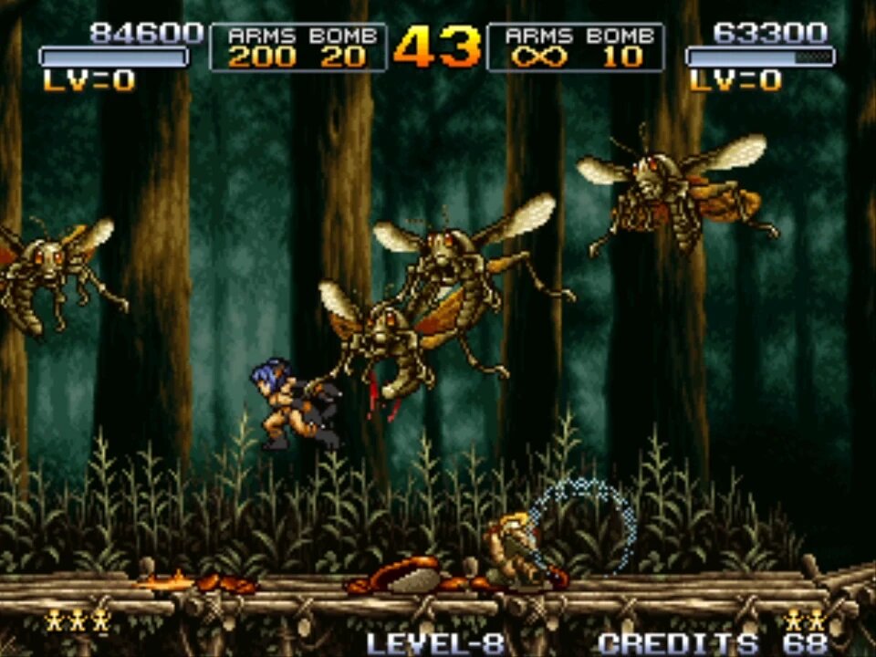 Metal Slug 3 Survival Hack (Neogeo, arcade), Gameplay, Marco and Eri, メタルスラッグ