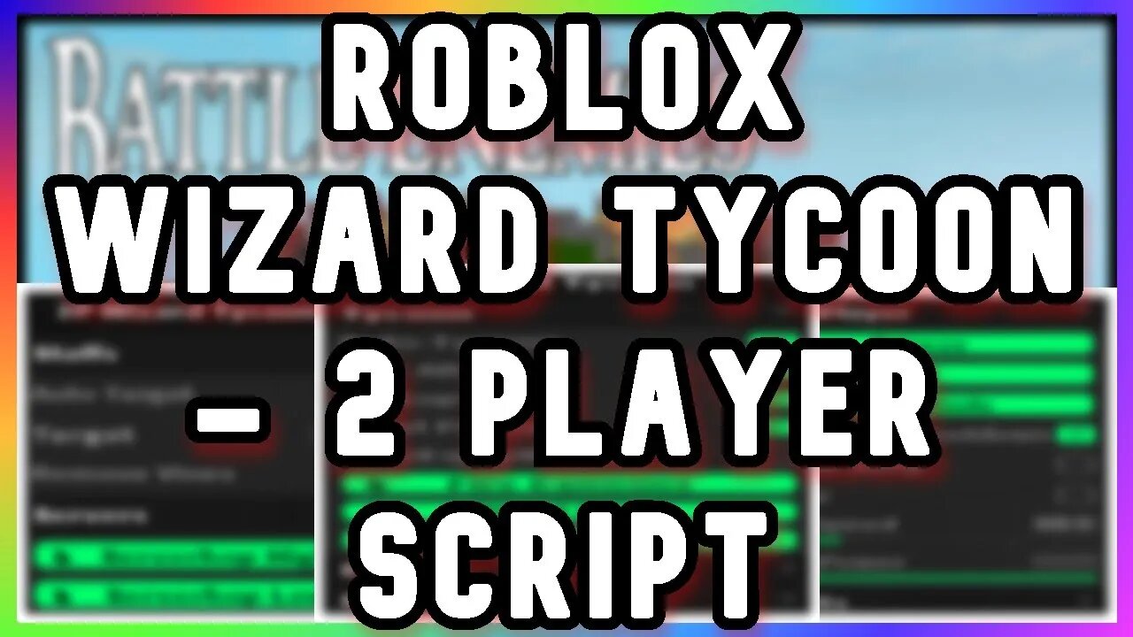 ROBLOX Wizard Tycoon 2 Player Script - LOTS OF FEATURES