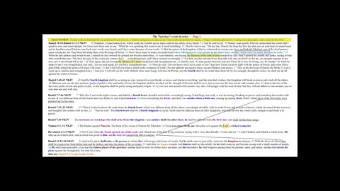 The last days events in order Page 1 of 22
