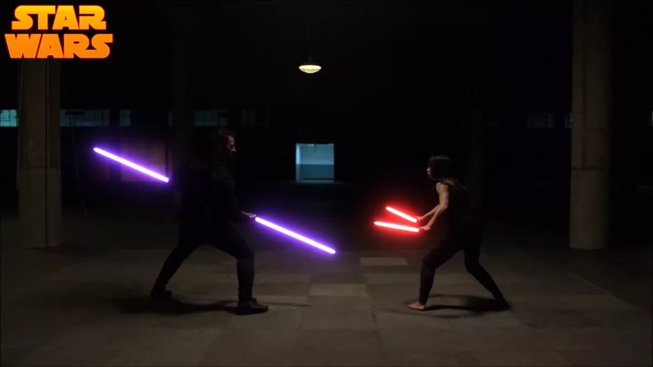 Elektra with lightsabers