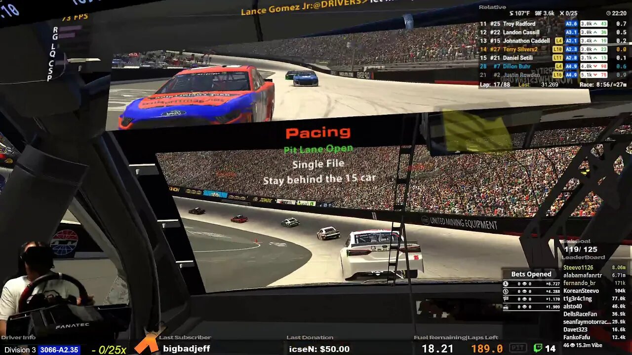 So I beat Denny Hamlin HAHAHA Iracing