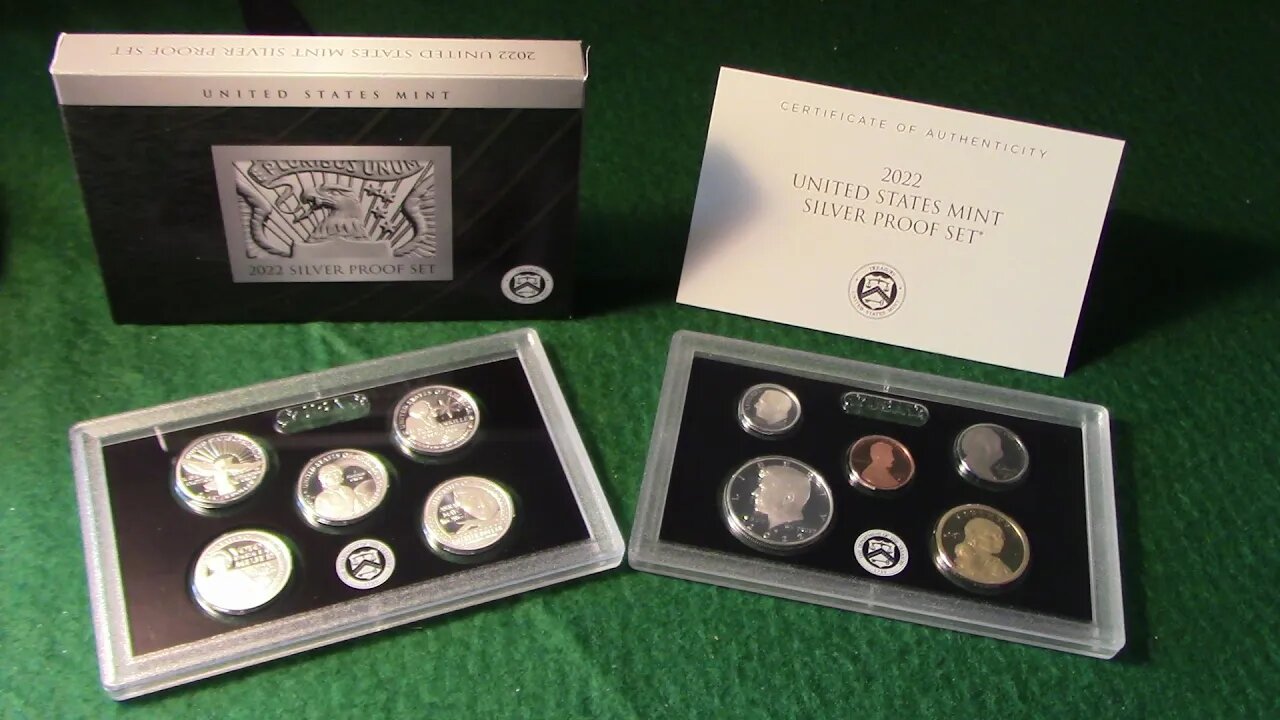 2022 Silver Proof Set Unboxing - with Women Quarters from U.S. Mint