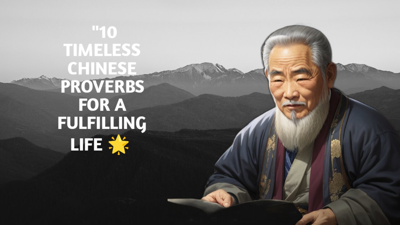 "Timeless Wisdom: 10 Inspiring Chinese Proverbs for a Fulfilling Life"