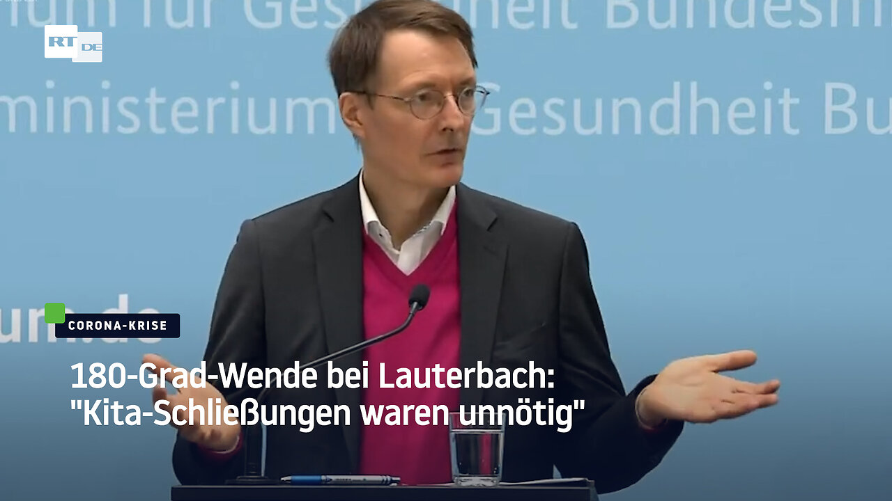 180-Grad-Wende bei Lauterbach: "Kita-Schließungen waren unnötig"