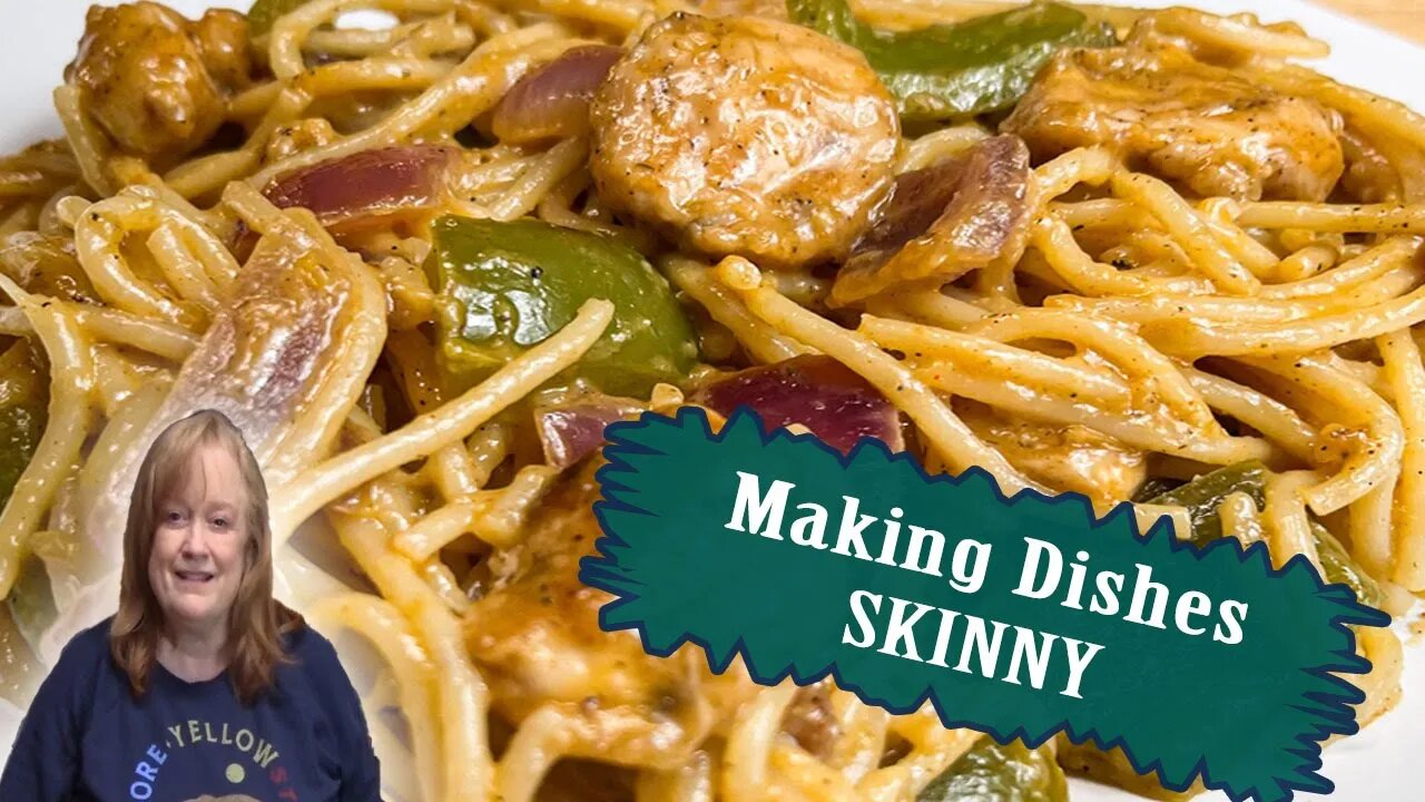 SKINNY CHICKEN SPAGHETTI, Making Dishes Skinny WITH DELICIOUS FLAVORS, Catherine's Plates