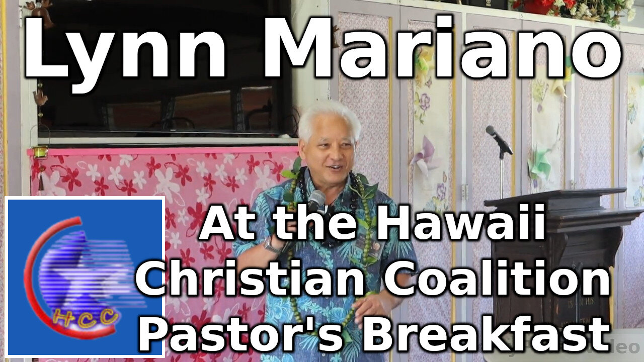 Lynn Mariano at the Hawaii Christian Coalition Pastor's Breakfast