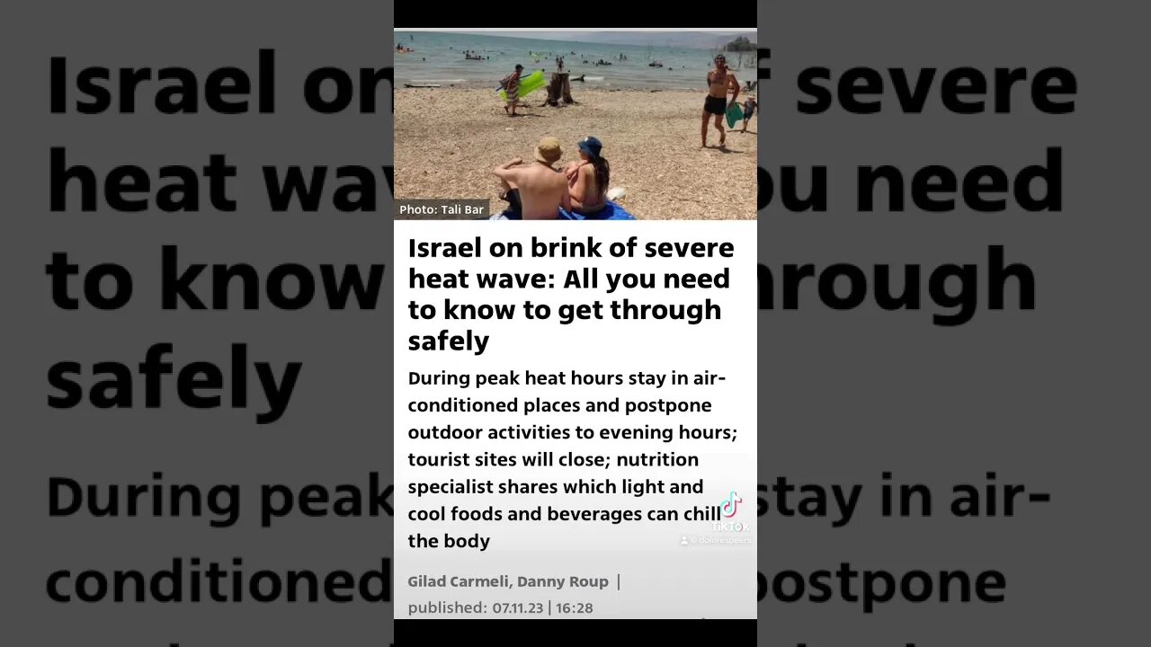 Severe #heatwaves #Israel #Palestine #Gaza #Politics #News #Geopolitics #USA #israelioccupation