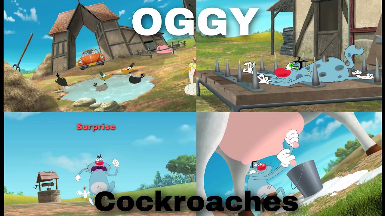 Oggy funny and the Cockroaches very laugh