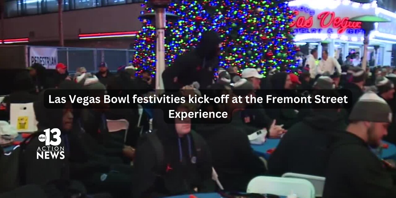 Las Vegas Bowl festivities kick off at the Fremont Street Experience