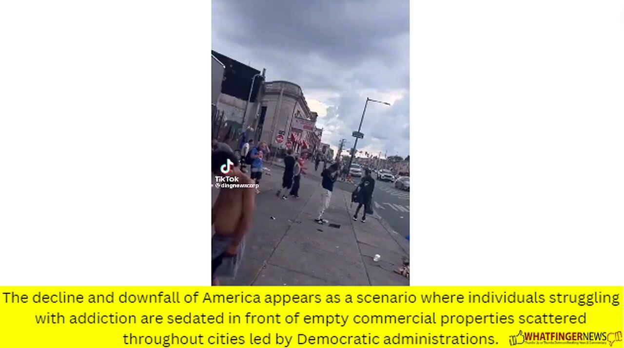 The decline and downfall of America appears as a scenario where individuals struggling