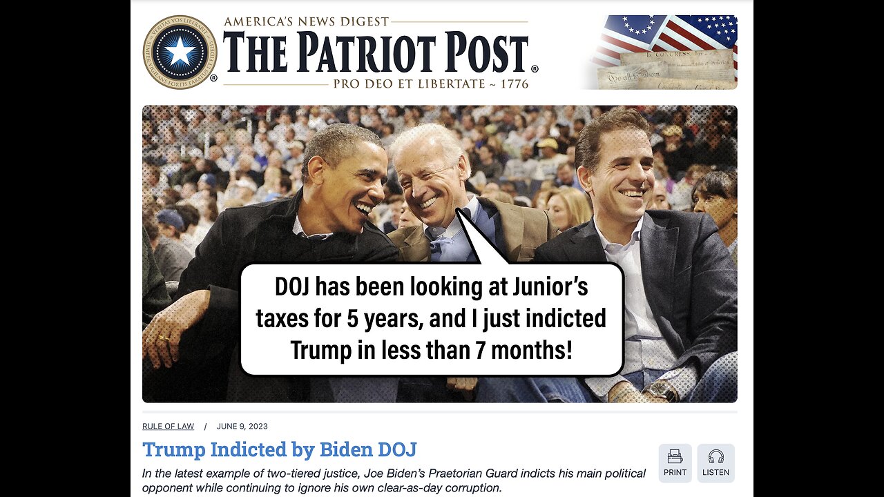 The Patriot Post Audio Edition Podcast for 6/9/23