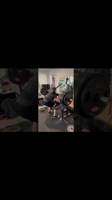 Heavy Safety Squats with Bands