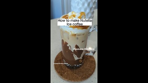 Delicious Nutella iced coffee