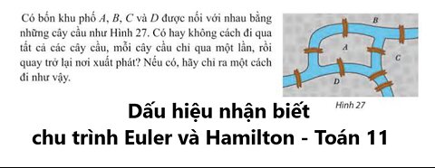 Lý thuyết đồ thị: Dấu hiệu nhận biết cơ bản chu trình Euler và chu trình Hamilton cho THPT 2025