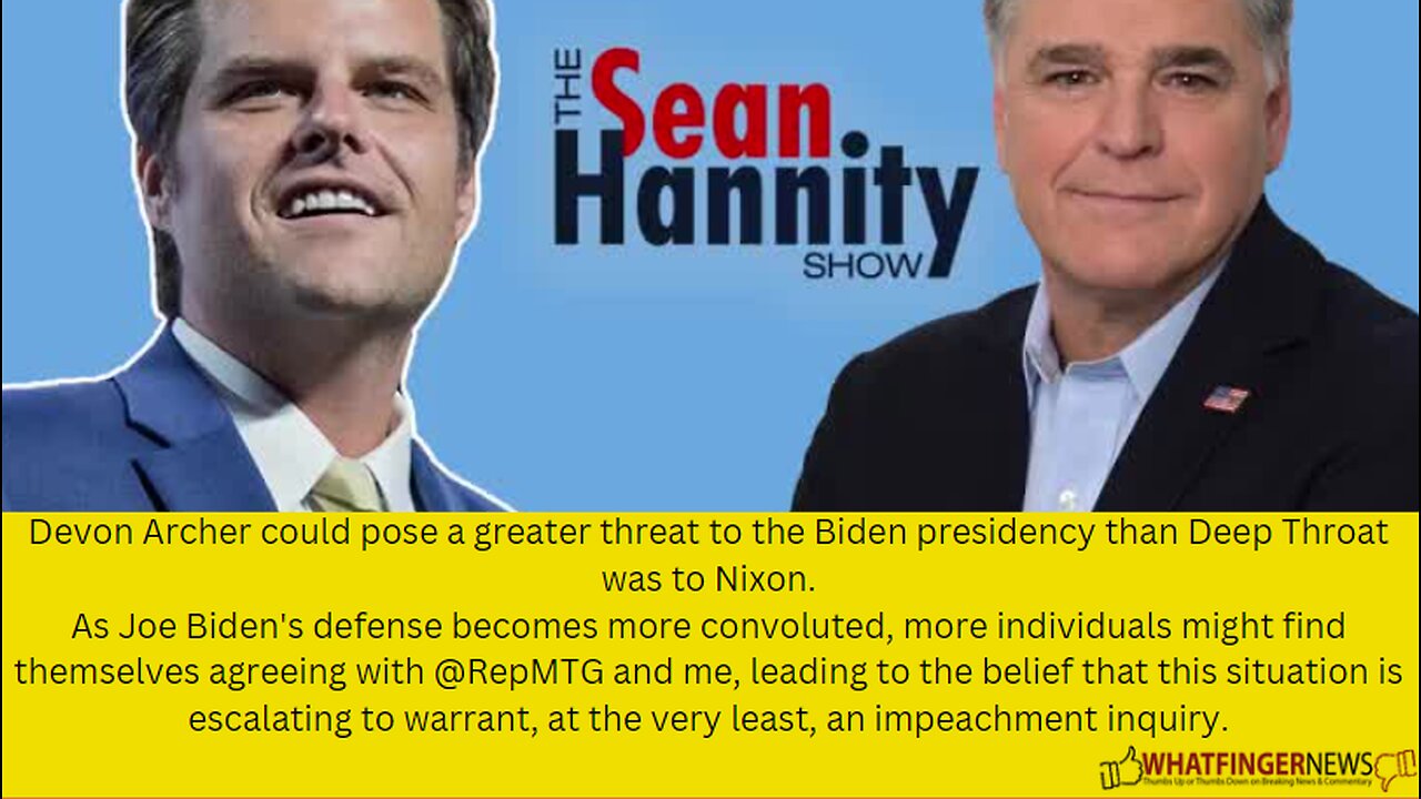 Devon Archer could pose a greater threat to the Biden presidency than Deep Throat was to Nixon.