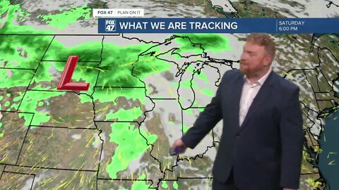 Spring showers and storms move in with warmer air