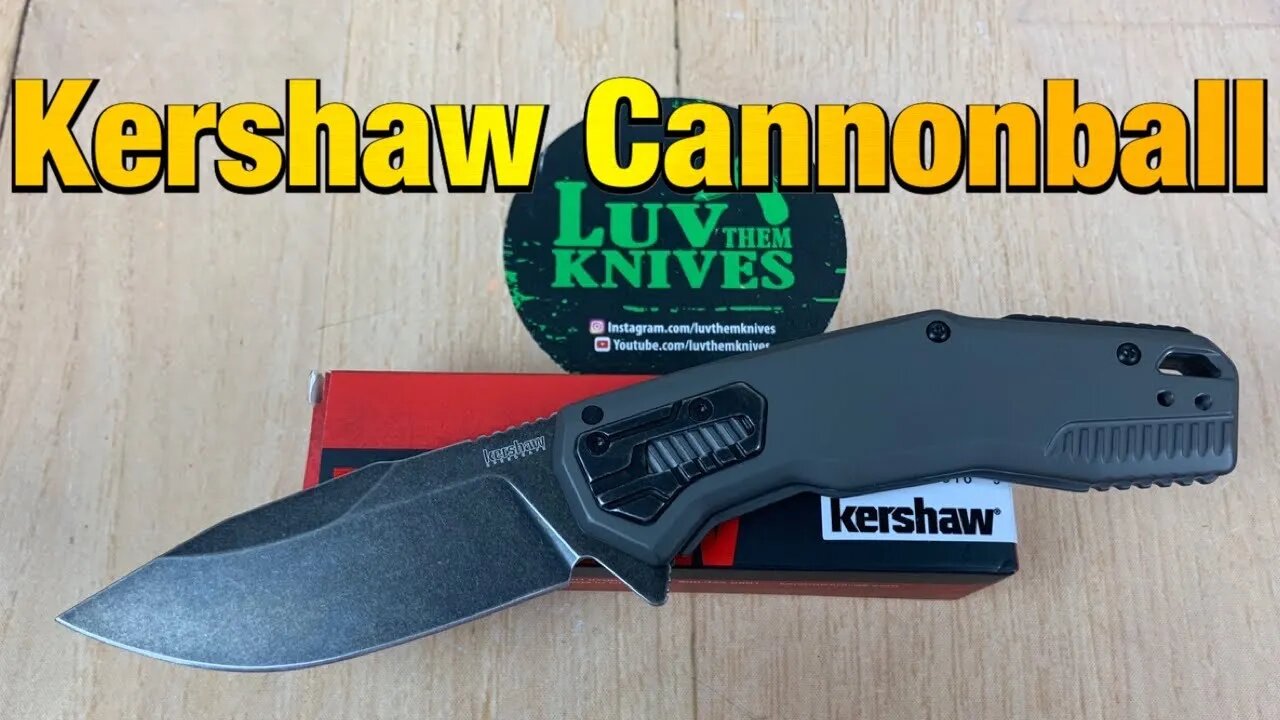 Kershaw 2060 Cannonball D2 / includes disassembly/ ZT 308 shaped blade on a modified handle ?