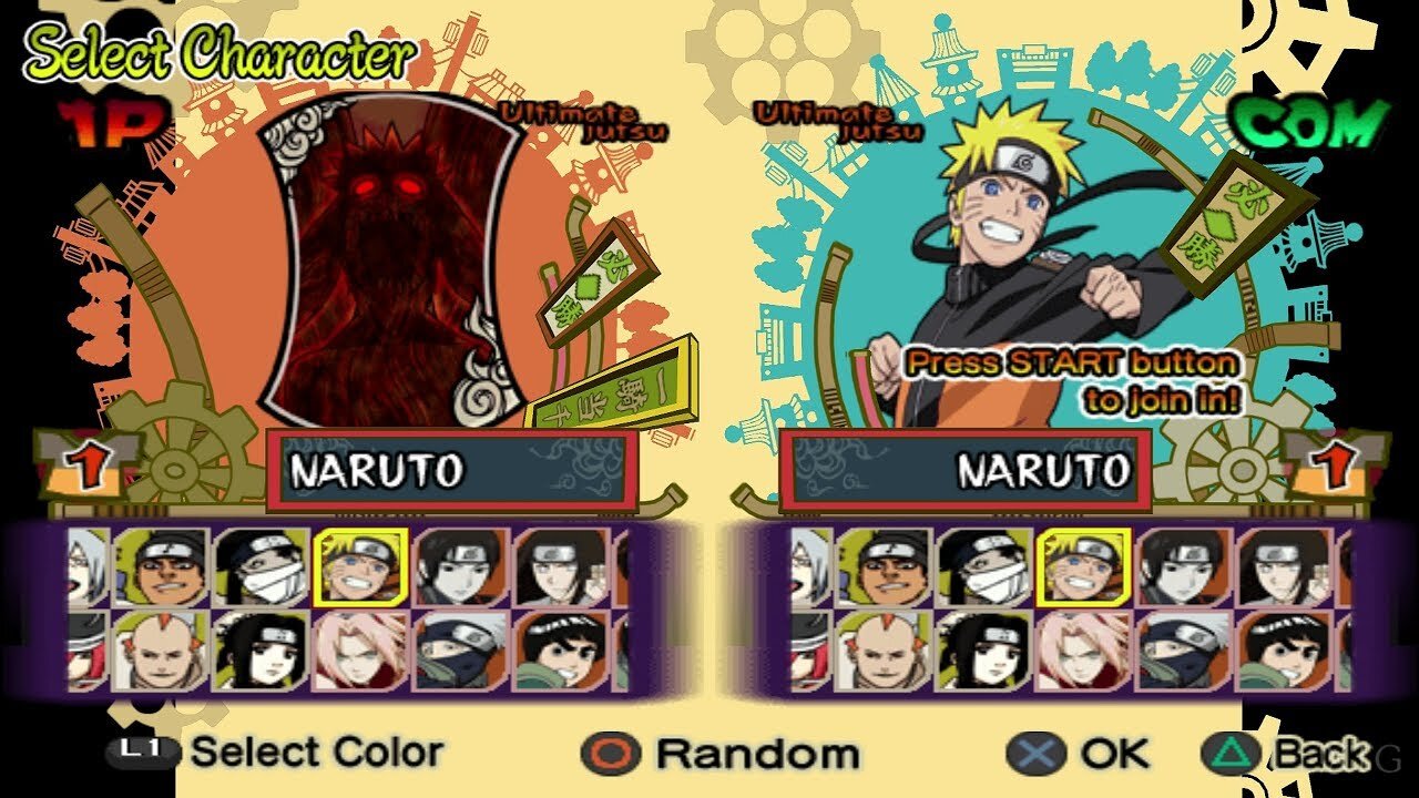 Naruto Shippuden Ultimate Ninja 5 HD - All Jutsu Clash 1080p 60 FPS