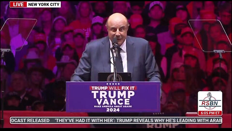 Dr. Phil Speaks at Madison Square Garden Trump Rally