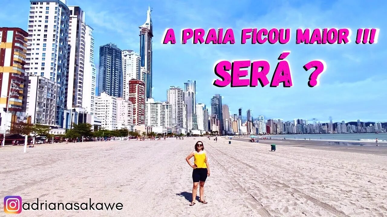 Alargamento praia Balneário Camboriú