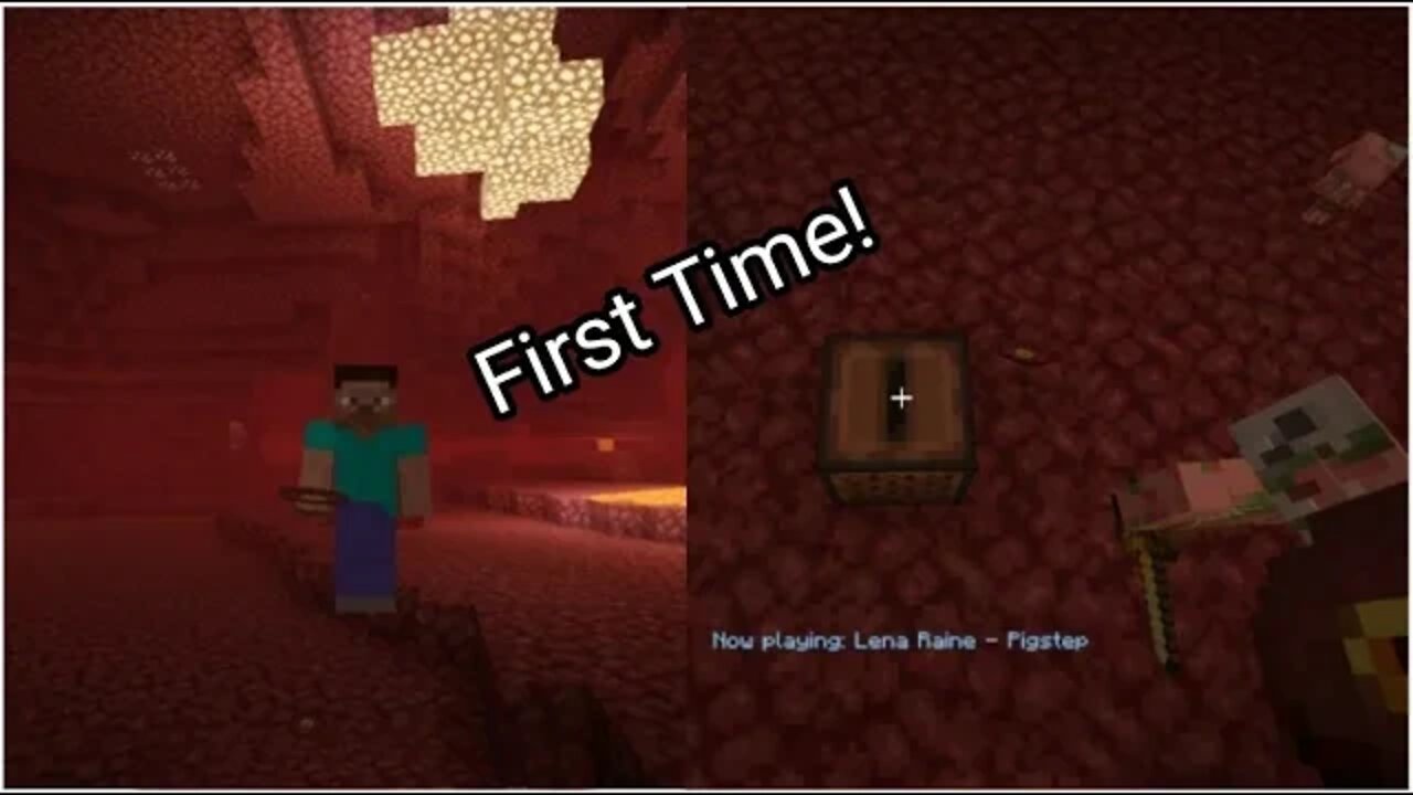 My First Time Listening To Minecraft Pigstep by Lena Raine in Game!