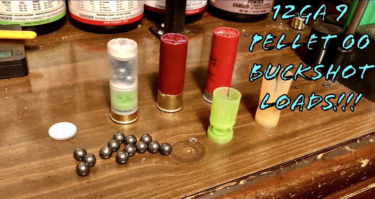 Reloading 12 Gauge 9 Pellet 00 Buckshot For Begginers