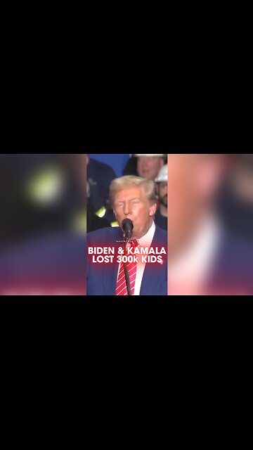 Trump: Kamala Lost Over 300k Children at The Border - 8/30/24