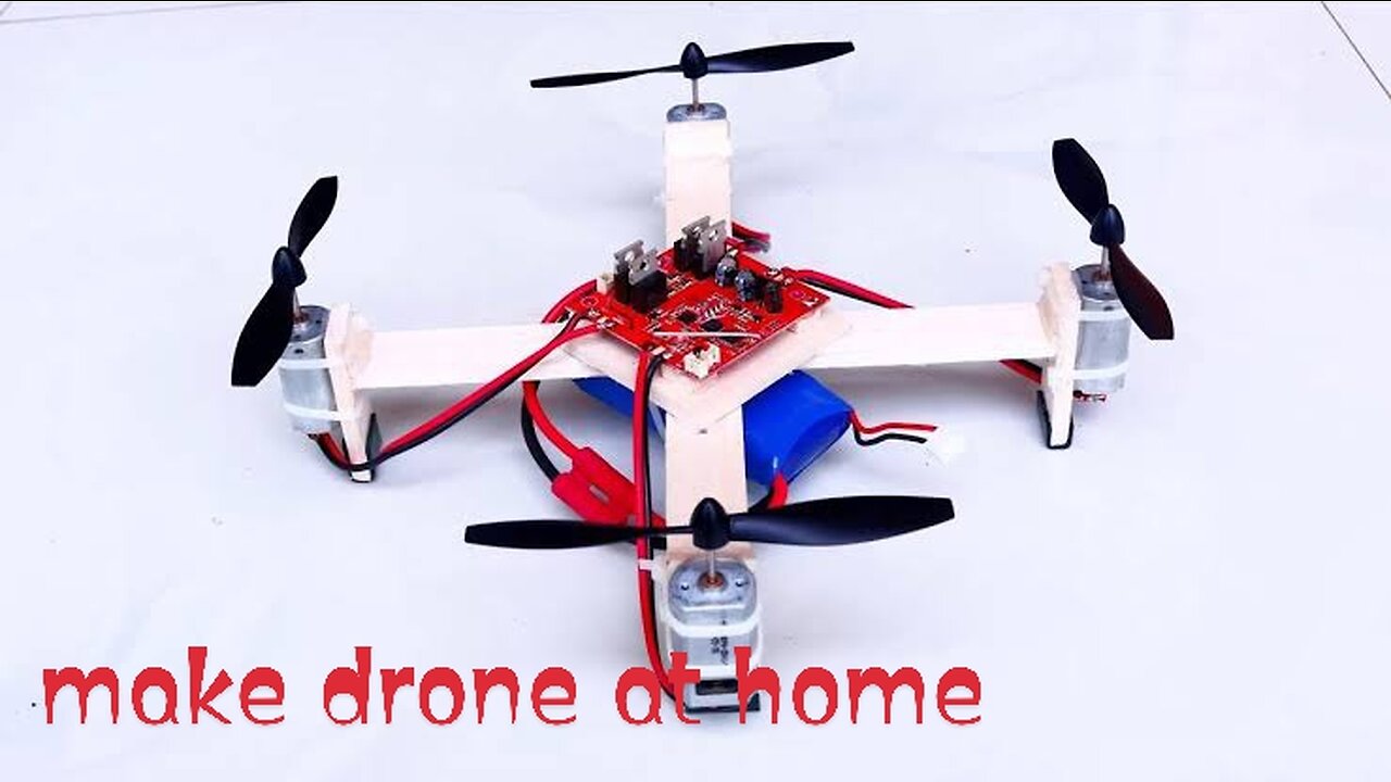 How to make mini drone at home // how to make mini helicopter // how to make mini quadcopter at home