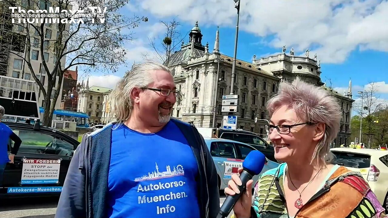 Effektivste Aufklärung direkt am Bürger: Autokorso München & UlliOma's Stachus Workshop 29.4.23 (2)