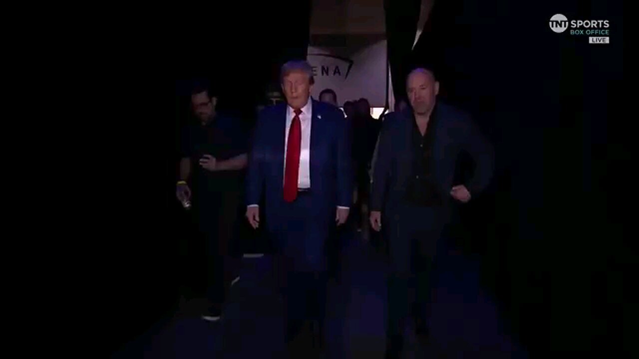 Welcomed as a real POTUS! UFC 296, IN LAS VEGAS.