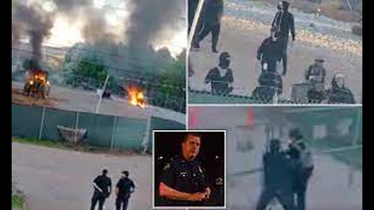 150 Antifa mob destroys Atlanta cop city, weak leaders allow the animals to burn cities